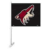 NHL Phoenix Coyotes Car Flag with Wall Brackett
