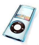 Crystal Blue Case Hard Cover For Apple iPod Nano 4th Gen