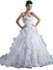 Strapless Sleeveless Satin/Taffeta Evening Dress  with a Chapel Train 