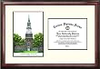 Dartmouth College Scholar Scholar Mahogany Framed Lithograph w/Diploma Opening