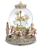 Annette Carousel Horse Water Globe by San Francisco Music Box Company