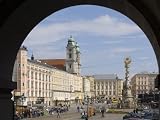 Old Center, Hauptplatz (Main Square), Linz, Upper Austria, Austria Art Photographic Poster Print by Charles Bowman, 40x30
