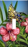 Yellow Butterfly Switch Plate