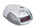 GPX CRCD3504 AM/FM Clock Radio with CD Player with Dual Alarms