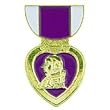 Purple Heart Medal Pin 1 3/16