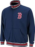 Majestic Boston Red Sox Navy Blue Clutch Hitter Full Zip Track Jacket (Large)