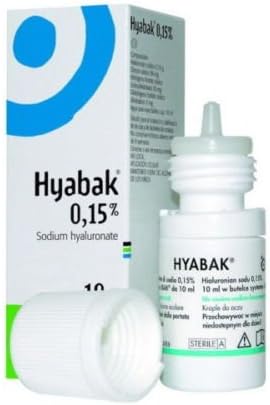 Hyabak 10ml Hyaluronate 0.15%eyedrop капли Kroplewysylka Special Price