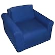 Kid's Straight-Back Sleeper Chair- Denim