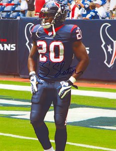 Steve Slaton Signed Houston Texans 8x10 Photo