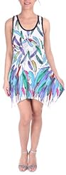 Feathers Lace Summer General Print  Dress