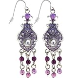 Purple MIRABELLA CHANDELIER Earrings