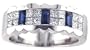1.10Ct. 14K. White Gold Invisible Diamond Anniversary Ring