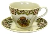 Churchill China Thanksgiving Turkey Multi Colors Tea Cups, Set of 4