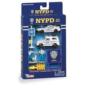 NYPD New York Police Department Jeep, Patrol Car, Officers and Signs Playset