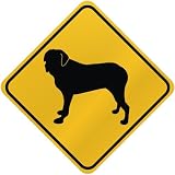 ONLY MASTIFF CROSSING SIGN DOG