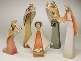 5-Piece Quiet Inspirations Contemporary Christmas Nativity Set