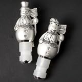 PAIR OF SNOWMAN BOTTLE STOPPERS