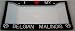 Paw Prints I Love My Belgian Malinois License Plate Frame