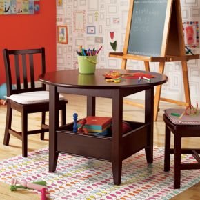 Best Price Kids Play Tables: Kids Espresso Storage Bin Table