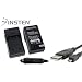 INSTEN FOR NIKON CoolPix S220 S230 EN-EL10 BATTERY CHARGER + UC-E6 USB Cable