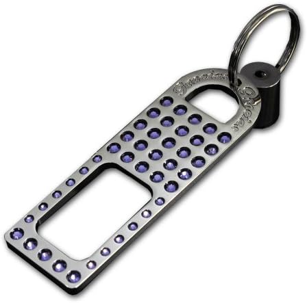 Gracias seat belt canceller Keychain Swarovski color / Tanzanite domestic production car imported car general-purpose CRAC-06