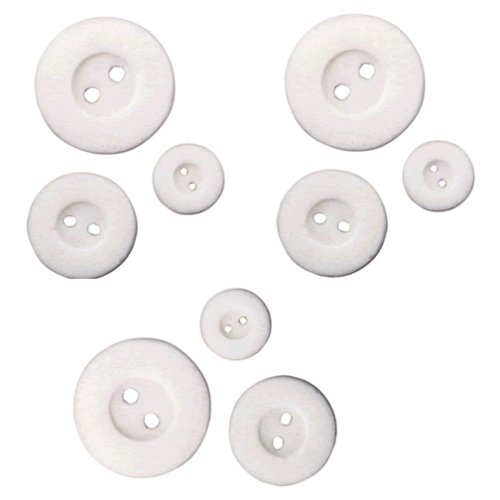 Sewing Cakes - Button Assortment Edible Hard Sugar Decorations, 9 pieces by Lucks