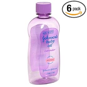 Johnson's  Baby Oil with Lavender, 14 Ounces (Pack of 6)