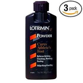 Lotrimin Antifungal Powder for Athlete's Foot, 3-Ounce Bottles (Pack of 3) by