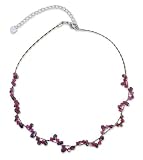 Garnet choker, 'Spiral' 13 W