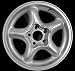 94-98 FORD MUSTANG ALLOY WHEEL RIM 16 INCH, Diameter 16, Width 7.5 (5 SPOKE), 30mm offset, CHROME, 1 Piece Only, Remanufactured (1994 94 1995 95 1996 96 1997 97 1998 98) ALY03088U85