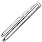 Silver Ink Pen Letter Opener Knife with Serrated Blade