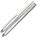 Silver Ink Pen Letter Opener Knife with Serrated Blade