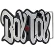 Boy Toy Rhinestone Graffiti Belt Buckle