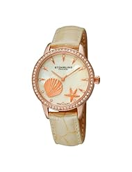 Stuhrling Original Womens 521.1145S94 Verona La Playa Swiss Quartz Mother of Pearl Beige Watch