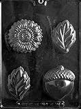ACORN, SUNFLOWER, & LEAF MOLD Flowers, Fruits & Vegitables Candy Mold Chocolate