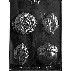 Buy ACORN, SUNFLOWER, and LEAF MOLD Flowers, Fruits and Vegitables Candy Mold... by CybrTrayd now!