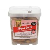 Nutri-Vet 78958 Hip  Joint Lamb  Rice Flavored Wafers with Glucosamine 2 Pound