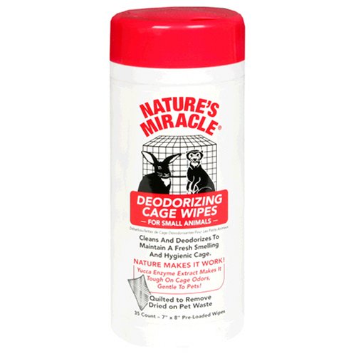 Natures Miracle Small Animal Cage Wipes 35 Count Packs