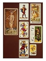 0 the Fool, Seven Tarot Cards from Different Packs Art Giclee Poster Print, 18x24