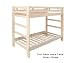 Twin over Twin Spirit Bunk Bed - Natural Unfinishe