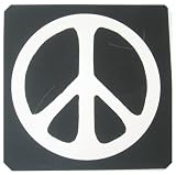 60s STYLE PEACE SIGN 2 BUMPER STICKERS WEATHER, FADE RESISTANT