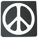 60s STYLE PEACE SIGN 2 BUMPER STICKERS WEATHER, FADE RESISTANT