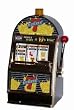 Burning 7's Slot Machine Bank W/ Spinning Reels