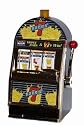 Burning 7's Slot Machine Bank with Spinning Reels