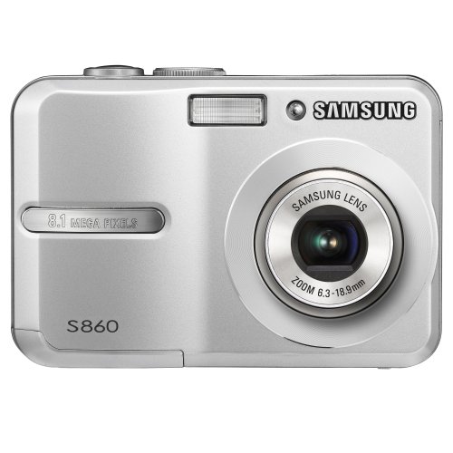 Samsung S860 8.1MP Digital Camera with 3x Optical Zoom (Silver)