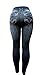 david collection Womens S-M-L Size Leggings/Jeggings Skinny Leg Print Denim Jeans Style ONE Size Black