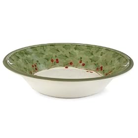 Lenox Holiday Gatherings Damask Individual Pasta Bowl by Lenox