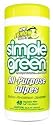 Simple Green 14101 Lemon Scent All Purpose Wipes. 40 per container.