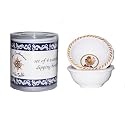 Le Cadeaux Rooster Yellow Melamine Mini Dipping Bowls, Set of 4 in Tube