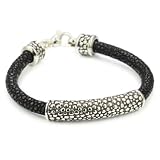 Zina Sterling Silver Bar Bracelet With Stingra